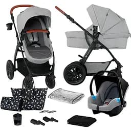 Універсальна коляска 3 в 1 Kinderkraft Xmoov CT світло-сіра (00-00305177)