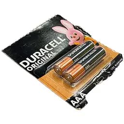 Батарейки щелочные Duracel AAA LR03 (в упаковке 2 шт.)