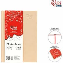 Блокнот A5 Rosa Studio (14.8х21см) 100г/м2 96л кремовий - мініатюра 2