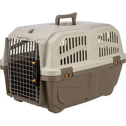 Контейнер-переноска Trixie для собак Skudo 3 вагою до 24 кг пластик розмір S 40x39x60 см коричнева