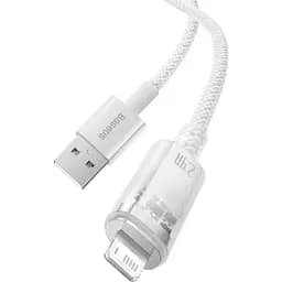 Кабель Baseus Explorer Series Fast Charging Cable with Smart Temperature Control Cable USB to Lightning 2.4A 1m CATS010002 White - мініатюра 3
