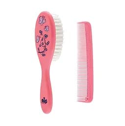 Щетка и гребешок для волос Nip, розовый (37075)