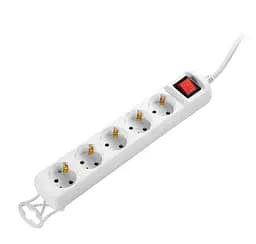 Мережевий фільтр-подовжувач 2E U-05E-SM5 5 м, 5xТипF, 16A - мініатюра 3