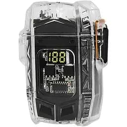 Акумуляторний LED ліхтарик D48-1 із запальничкою чорний