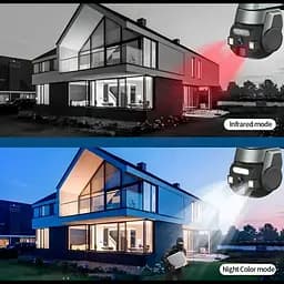 Камера відеоспостереження зовнішня камера вулична чорна WIFI OUTDOOR Q-812 FULL-HD 5Mp - мініатюра 7