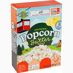 Попкорн Natais Maison popcorn, зі смаком вершкового масла, 240 г (805931)