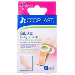 Пластир мозольний Ecoplast СаліДиск для видалення мозолів 72х19 мм 6 шт.