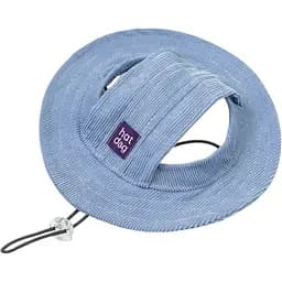 Панама Hat-Dog 3/M вельвет блакитна з регульованою затяжкою 149