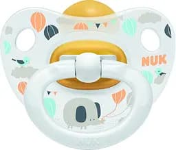 Латексна пустушка Nuk Happy Kids Слоник, розмір 1, білий (3952314)