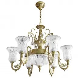 Люстра подвесная Brille прованс для холла E27 40W G (BKL-178S/9)