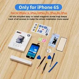 EFAITHFIX Дисплей для iPhone 6S Заміна РК-екрана Чорний 4,7-дюймовий дисплей у зборі Рамки 3D Сенсорний екран Дигітайзер - мініатюра 8