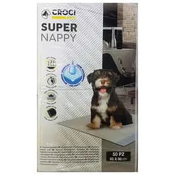 Пелюшки для собак Croci Super Nappy одноразові 60х90 см 50 шт.