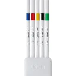 Набір лайнерів Uni Emott Fine Line Vivid Color 0.4 мм 5 кольорів (PEM-SY/5C.01VC) - мініатюра 2