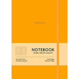 Блокнот "Notebook" у лінію (помаранчевий)