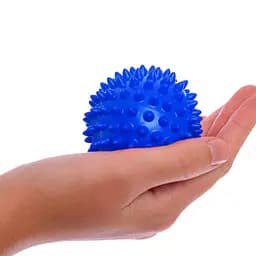 Масажний м'ячик EasyFit PVC 7.5 см жорсткий синій - мініатюра 2