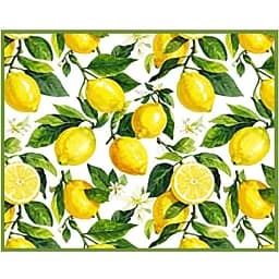 Коврик для сушки посуды Ardesto Sicilian Lemons зеленый 38 x 51 см (ART17LM)
