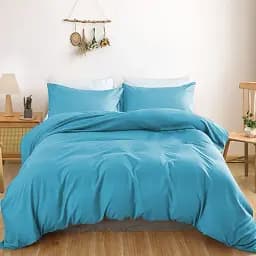 Комплект постільної білизни MirSon Satin Light Pro 10-008 Blue 160х220 см блакитний (2200010172539)