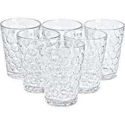 Набір склянок Yiwu із товстого скла Drops 6 шт. 400 мл HP-YH-9