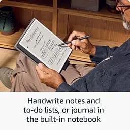 Електронна книга Amazon Kindle Scribe 1st Gen 2024 Tungsten, 64 ГБ, дисплей 10,2 E Ink Carta 2480?1860, 300 dpi, антиблікове покриття, підсвічування, ємнісний сенсор, металевий корпус, підтримка аудіо, Wi-Fi/Bluetooth, USB-C, стилус - мініатюра 6