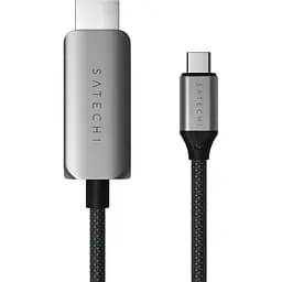 Кабель Satechi USB-C to HDMI 2.1 8K Cable Space Gray 1.8 м (ST-YH8KCM) - мініатюра 3