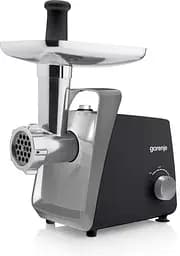 Gorenje М'ясорубка, 1600Вт, 2,2кг/хв, 2 решітки, пластик+метал, чорний