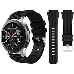 Силіконовий ремінець Three для Samsung Galaxy Watch 46mm - 22ммчорнийL (WB719602)