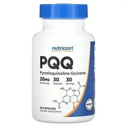 Пірролохінолінхінон PQQ Nutricost 20 мг 30 капсул