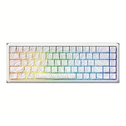 Игровая проводная магнитная клавиатура AJAZZ AK680 MAX / RGB / Magnetic Switch / 8К / White Lines