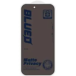 Захисне 2.5D скло Blueo Full Cover Anti-Peep Matte для Apple iPhone 17 Pro Max /16 Pro Max 6.9" Чорний - мініатюра 2