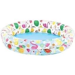 Басейн надувний дитячий Intex 59460 NP Зірки з м'ячиком та колом122x25 см об'єм 150 л від 2 років