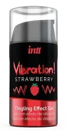 Рідкий вібратор Intt Vibration Strawberry зі смаком полуниці 15 мл (ROZ6501053569) - мініатюра 3
