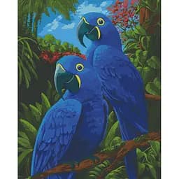 Картина за номерами ArtCraft Блакитні ари 40х50 см 11639-AC