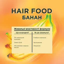 Бальзам-ополіскувач Garnier Fructis Hair Food Banana для дуже сухого волосся 350 мл - мініатюра 3
