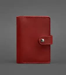 Кожаная обложка для паспорта 3.0 красная