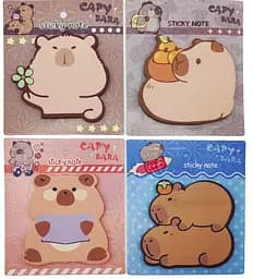 Стікер-блок фігурний Капібара, 40 аркушів, 7.5 см (В асортименті)