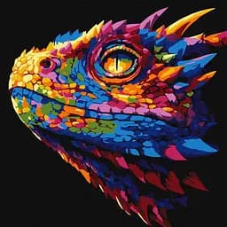 Картина по номерам "Яркий дракон" Идейка KHO5178, 30х30 см