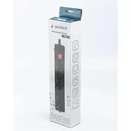 Фільтр живлення Gembird Pro 5 розеток, 3м, чорний (SPG5-G-10B-PRO)