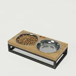 Hollky Base XS — миски на підставці для маленьких собак та котів (2 × 0,25 л)