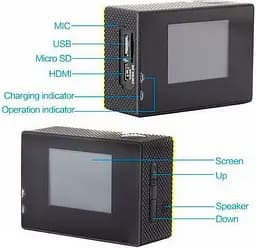 Екшн-камера SJCAM SJ4000 Wi-Fi 2K Blue [86769] - мініатюра 9