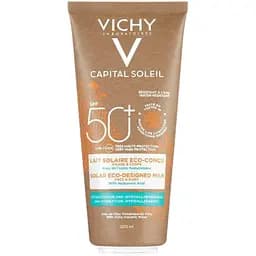 Сонцезахисне зволожуюче молочко Vichy Capital Soleil Solar Eco-Designed Milk для шкіри обличчя та тіла SPF 50+ 200 мл (MB363901)