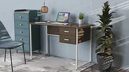 Комп'ютерний стіл Ferrum-decor Таккота 75x120x60 білий ДСП Дуб Сонома Труфель 16мм (FRD-102090)