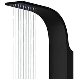Душова панель Corsan Festo black LED S046MBLLED, Чорний матовий - мініатюра 2