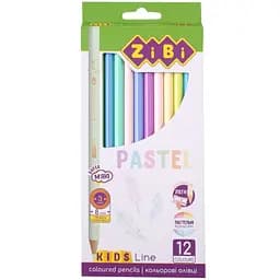 Карандаши цветные ZiBi Pastel Кids Line 12 шт. (ZB.2470)