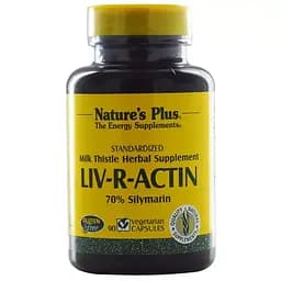 Розторопша для печінки NaturesPlus Liv-R-Actin Milk Thistle 90 вегетаріанських капсул