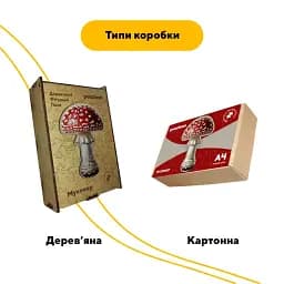 Дерев'яний фігурний пазл Мухомор, А4, Дерев'яна коробка 100 елементів - мініатюра 4