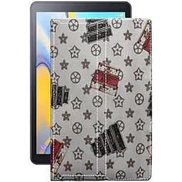Чехол StatusCASE из экокожи для планшета Samsung Galaxy Tab A 10.5 (T595) Луи-Витон-белый