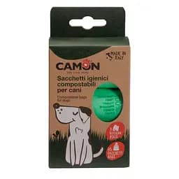 Пакети для собачих фекалій Camon біорозкладні (3 рулони x 15 шт.) (B530/1)