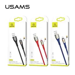 Кабель Usams Lightning Smart Power-off u-Tone series US-SJ344 1.2 м 2A - мініатюра 2