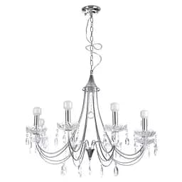 Люстра свеча Brille подвесная хрустальная E14 40W CH (BCL-069S/8)