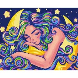 Картина по номерам Brushme Неоновый сон © Полина Скурихина 40x50 см